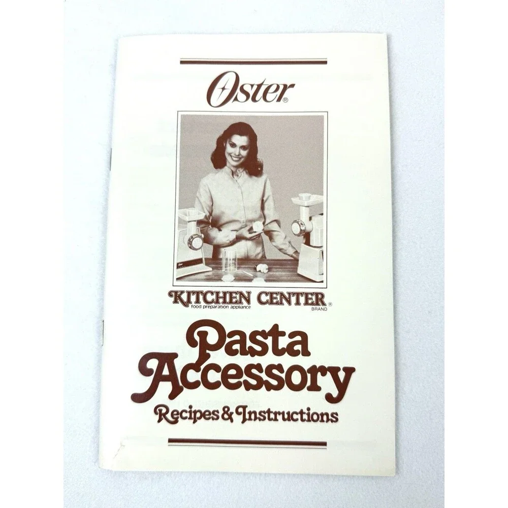 Vintage OSTER Kitchen Center Pasta Accessory Kit 939-65 Also Fits OSTER Grinder - Picture 6 of 11